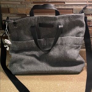 Sherpani Gray Tote Bag with Black Accents